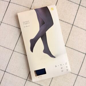 A New Day Women’s Navy Blue Opaque Tights Size Small / Medium NWT